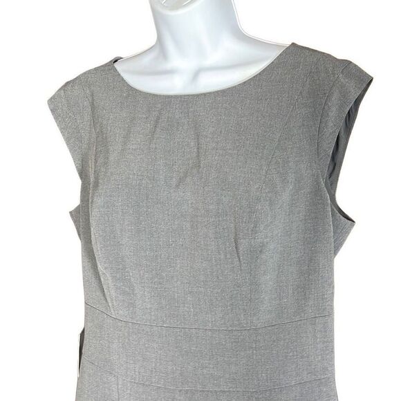 The Limited Women's Sleeveless Bateau Sheath Dress Gray Size 12 - Picture 2 of 10